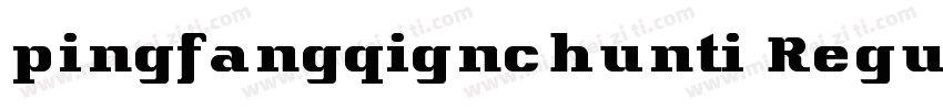 pingfangqignchunti Regular字体转换